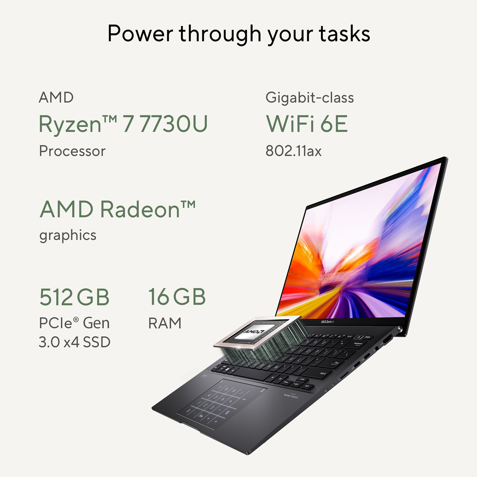 Buy ASUS Zenbook AMD Ryzen 7 (14 inch, 16GB, 512GB, Windows 11